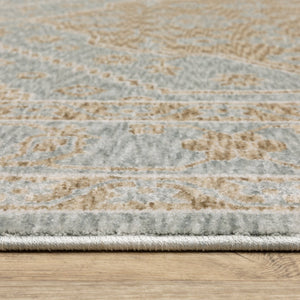 Oriental Weavers Echo Indoor Area Rug - Soft, Textured Polyester In Trendy Neutrals And Blues, Perfect For Any Space Brown,Pale Blue Polyester Eech03160235st