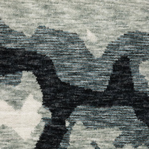 Oriental Weavers Echo Ech08 Indoor Area Rug - Soft Textured Polyester In Subtle Neutrals & Tonal Blues, Modern Design Blue,Ivory Polyester Eech08200296st