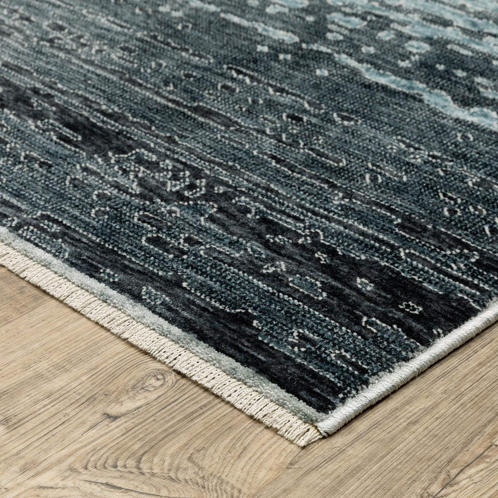 Oriental Weavers Echo Indoor Area Rug – Soft, Textured Polyester With Modern And Traditional Designs For Any Space Blue,Beige Polyester Eech09100153st