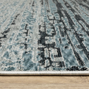 Oriental Weavers Echo Indoor Area Rug – Soft, Textured Polyester With Modern And Traditional Designs For Any Space Blue,Beige Polyester Eech09100153st