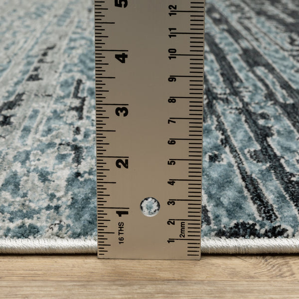 Oriental Weavers Echo Indoor Area Rug – Soft, Textured Polyester With Modern And Traditional Designs For Any Space Blue,Beige Polyester Eech09100153st