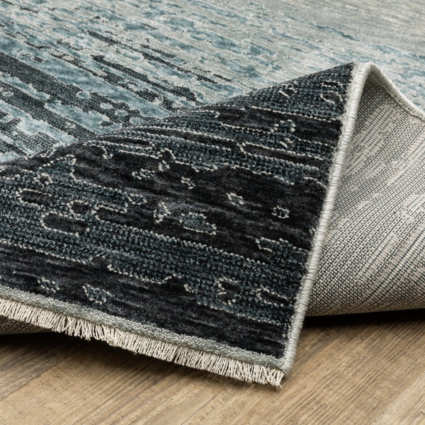 Oriental Weavers Echo Indoor Area Rug – Soft, Textured Polyester With Modern And Traditional Designs For Any Space Blue,Beige Polyester Eech09100153st