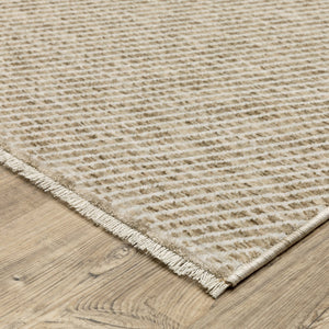Oriental Weavers Echo Indoor Area Rug - Soft, Textured Polyester In Subtle Neutrals And Blues - Versatile Designs Beige,Tan Polyester Eech10100153st