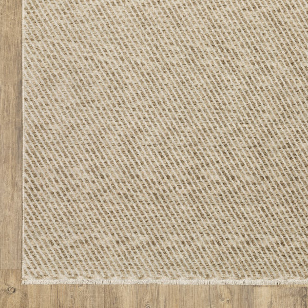 Oriental Weavers Echo Indoor Area Rug - Soft, Textured Polyester In Subtle Neutrals And Blues - Versatile Designs Beige,Tan Polyester Eech10100153st