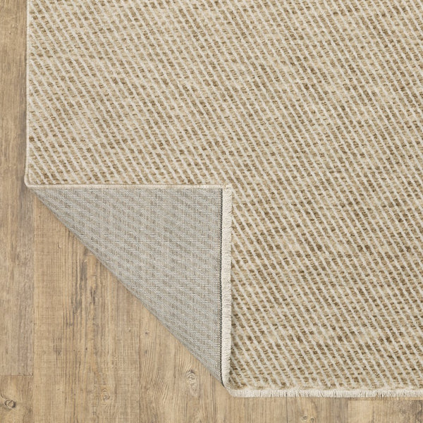 Oriental Weavers Echo Indoor Area Rug - Soft, Textured Polyester In Subtle Neutrals And Blues - Versatile Designs Beige,Tan Polyester Eech10100153st