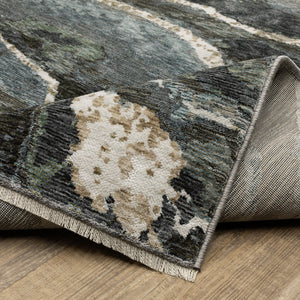 Oriental Weavers Echo Indoor Area Rug - Soft Textured Polyester In Stylish Neutrals And Tonal Blues For Modern Spaces Blue,Green Polyester Eech12200296st