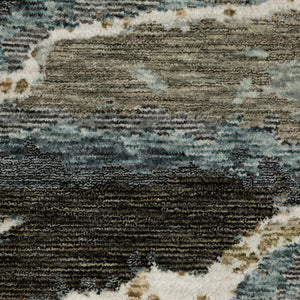 Oriental Weavers Echo Indoor Area Rug - Soft Textured Polyester In Stylish Neutrals And Tonal Blues For Modern Spaces Blue,Green Polyester Eech12200296st