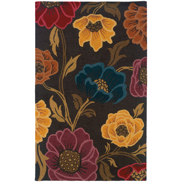 Oriental Weavers Eden 87101 Grey/Gold Indoor Area Rug - Hand Tufted, Comforting Wool, Classic Floral Design, 10' X 13' Grey,Gold Wool E87101305396st