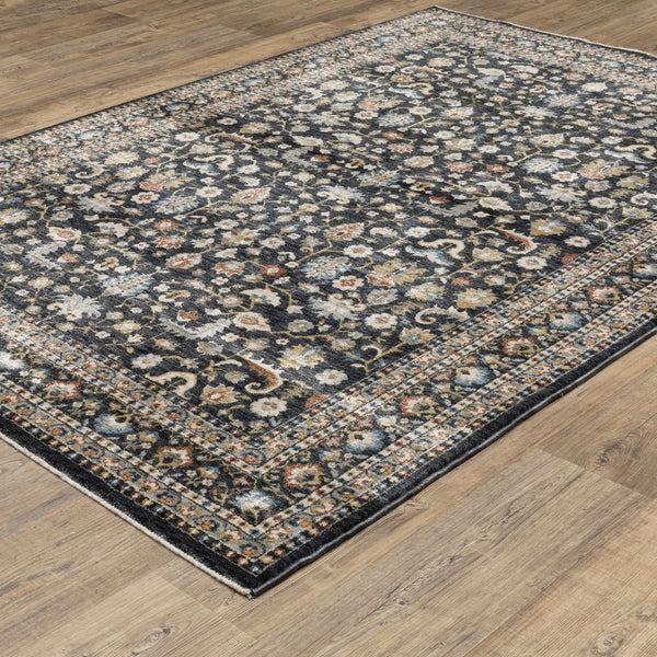 Oriental Weavers Eliana Elegant Indoor Area Rug - Luxurious Textured Polyester With Persian Style In Mineral Tones Blue,Multi Polyester Eeli04160235st