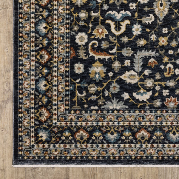 Oriental Weavers Eliana Elegant Indoor Area Rug - Luxurious Textured Polyester With Persian Style In Mineral Tones Blue,Multi Polyester Eeli04160235st