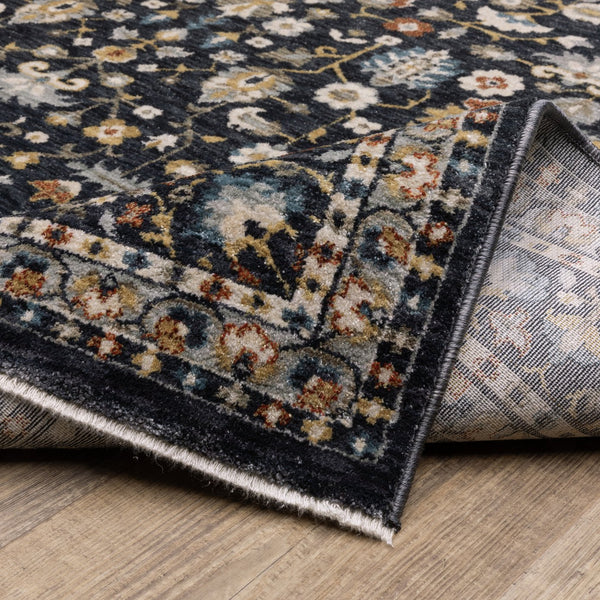 Oriental Weavers Eliana Elegant Indoor Area Rug - Luxurious Textured Polyester With Persian Style In Mineral Tones Blue,Multi Polyester Eeli04160235st