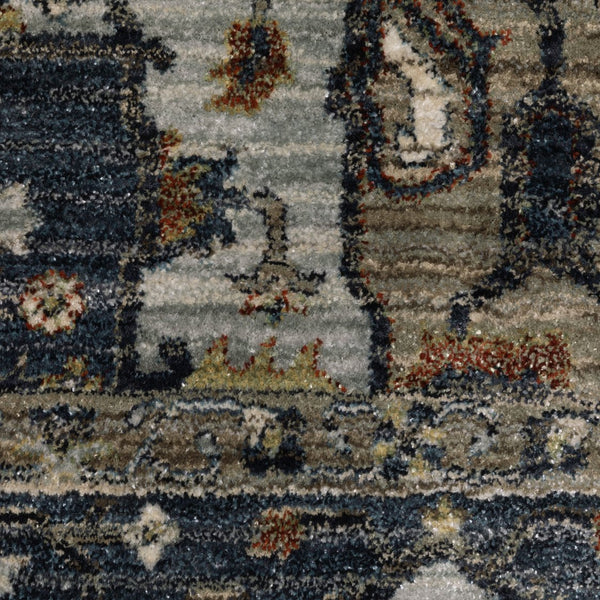 Oriental Weavers Eliana Indoor Area Rug - Luxurious Traditional Persian Design With Striking Mineral Tones Blue,Brown Polyester Eeli05300394st