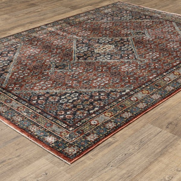 Oriental Weavers Eliana Luxurious Power-loomed Indoor Area Rug With Persian Style In Striking Mineral Tones Red,Multi Polyester Eeli06200296st