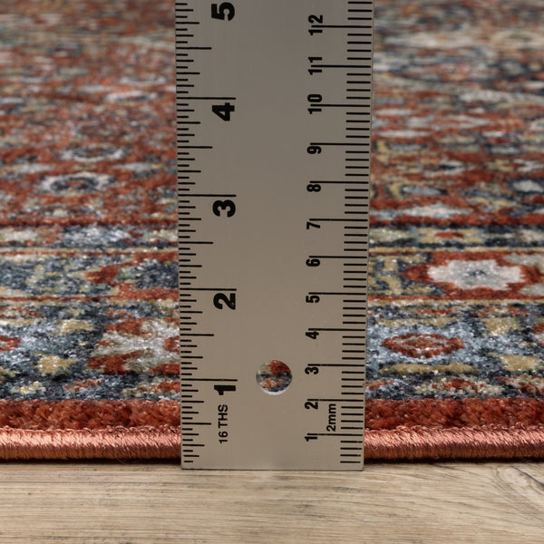 Oriental Weavers Eliana Luxurious Power-loomed Indoor Area Rug With Persian Style In Striking Mineral Tones Red,Multi Polyester Eeli06200296st