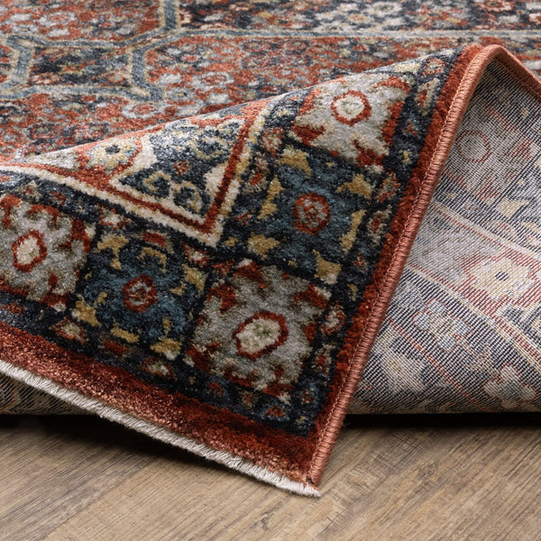 Oriental Weavers Eliana Luxurious Power-loomed Indoor Area Rug With Persian Style In Striking Mineral Tones Red,Multi Polyester Eeli06200296st