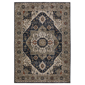 Oriental Weavers Eliana Luxurious Indoor Area Rug With Traditional Persian Design In Striking Mineral Tones Blue,Grey Polyester Eeli07160235st