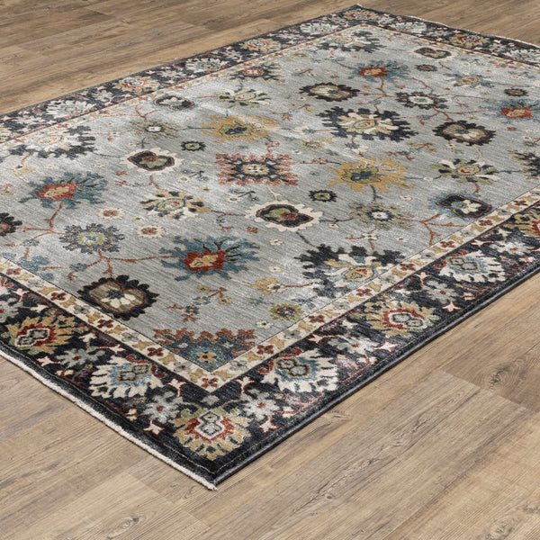 Oriental Weavers Eliana Indoor Area Rug - Luxurious Textured Design With Persian Style In Striking Mineral Tones Blue,Multi Polyester Eeli08240340st