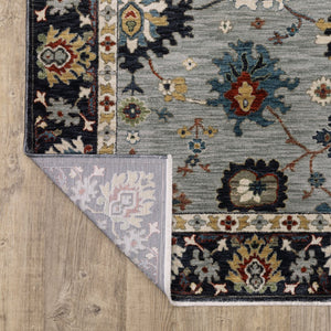 Oriental Weavers Eliana Indoor Area Rug - Luxurious Textured Design With Persian Style In Striking Mineral Tones Blue,Multi Polyester Eeli08240340st