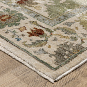 Oriental Weavers Eliana Indoor Area Rug - Luxurious Power-loomed Design With Persian Style And Textured Yarn Finish Ivory,Multi Polyester Eeli10300394st
