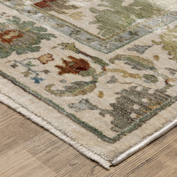 Oriental Weavers Eliana Indoor Area Rug - Luxurious Power-loomed Design With Persian Style And Textured Yarn Finish Ivory,Multi Polyester Eeli10300394st
