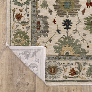 Oriental Weavers Eliana Indoor Area Rug - Luxurious Power-loomed Design With Persian Style And Textured Yarn Finish Ivory,Multi Polyester Eeli10300394st