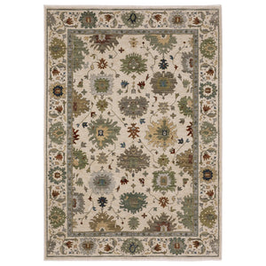 Oriental Weavers Eliana Indoor Area Rug - Luxurious Power-loomed Design With Persian Style And Textured Yarn Finish Ivory,Multi Polyester Eeli10300394st