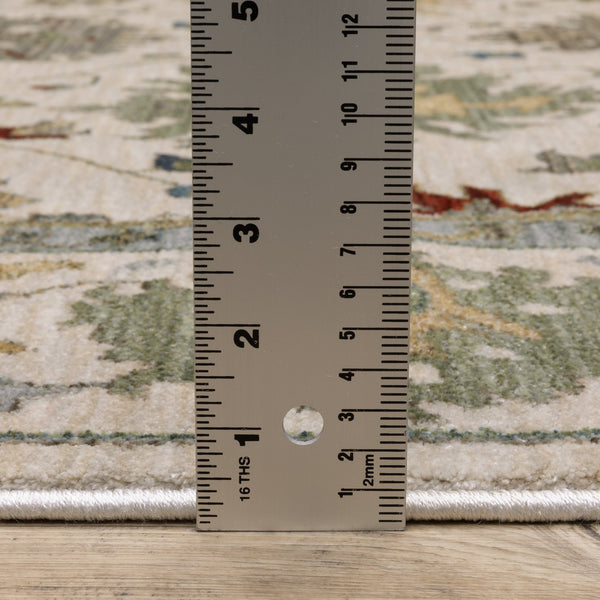 Oriental Weavers Eliana Indoor Area Rug - Luxurious Power-loomed Design With Persian Style And Textured Yarn Finish Ivory,Multi Polyester Eeli10300394st