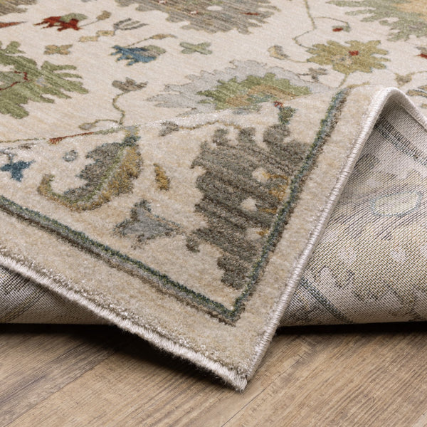 Oriental Weavers Eliana Indoor Area Rug - Luxurious Power-loomed Design With Persian Style And Textured Yarn Finish Ivory,Multi Polyester Eeli10300394st