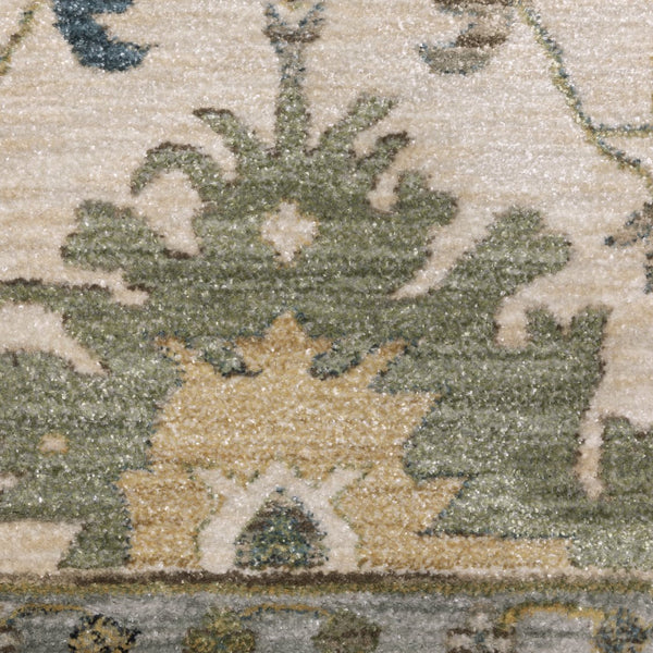 Oriental Weavers Eliana Indoor Area Rug - Luxurious Power-loomed Design With Persian Style And Textured Yarn Finish Ivory,Multi Polyester Eeli10300394st