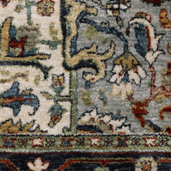 Oriental Weavers Eliana Luxurious Indoor Area Rug - Textured Polyester With Persian Style In Earthy Mineral Tones Red,Blue Polyester Eeli11100153st