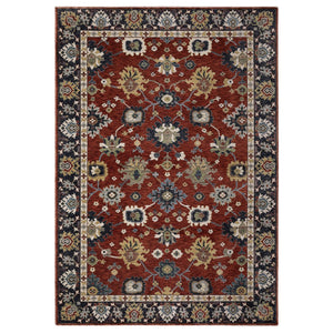 Oriental Weavers Eliana Luxurious Indoor Area Rug - Elegant Persian Design With Warm And Cool Mineral Tones Rust Red,Blue Polyester Eeli12200296st