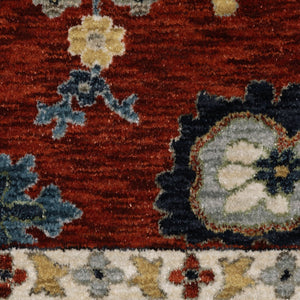 Oriental Weavers Eliana Luxurious Indoor Area Rug - Elegant Persian Design With Warm And Cool Mineral Tones Rust Red,Blue Polyester Eeli12200296st