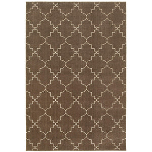 Oriental Weavers Ellerson Geometric Lattice Area Rug Soft Polypropylene Blend for Modern Living Rooms E5994N300390ST