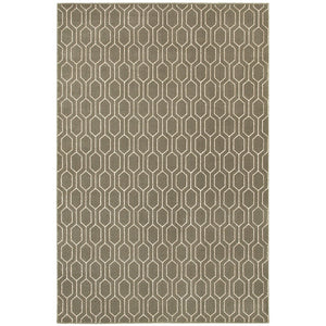 Oriental Weavers Ellerson Modern Geometric Indoor Area Rug - Stylish High/Low Texture In Trendy Colors For Your Home Grey,Blue Polypropylene E8021d300390st