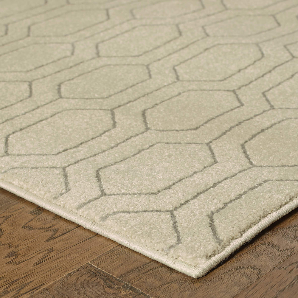 Oriental Weavers Ellerson Geometric Lattice Area Rug Soft Polypropylene Blend for Modern Living Rooms E8021I300390ST
