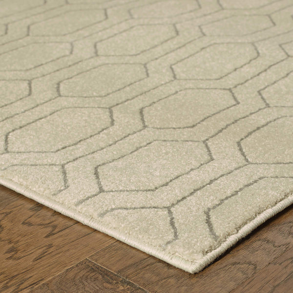 Oriental Weavers Ellerson Geometric Lattice Area Rug Soft Polypropylene Blend for Modern Living Rooms E8021I300390ST