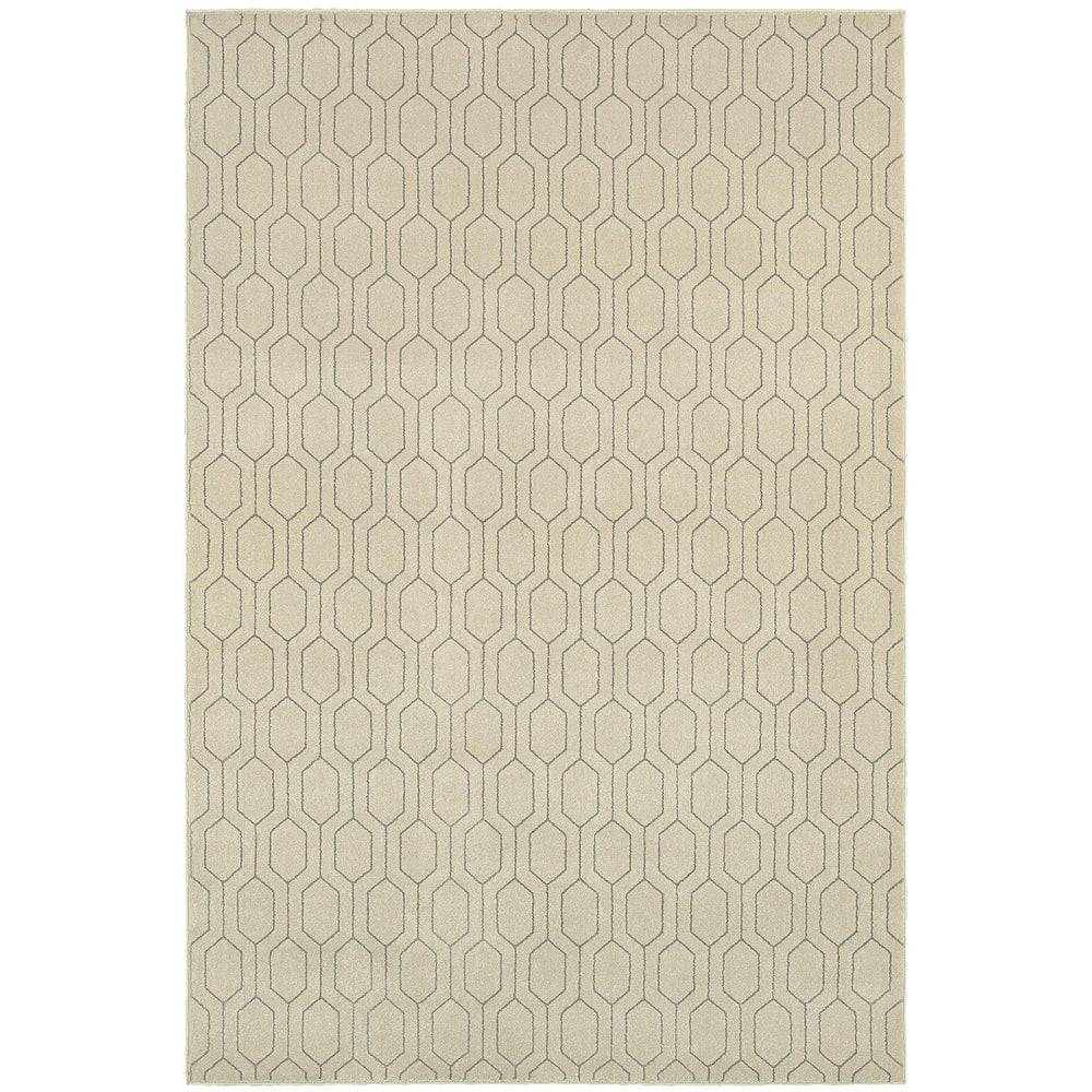 Oriental Weavers Ellerson Geometric Lattice Area Rug Soft Polypropylene Blend for Modern Living Rooms E8021I300390ST
