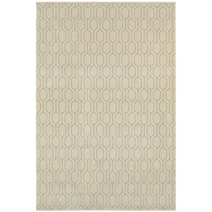 Oriental Weavers Ellerson Geometric Lattice Area Rug Soft Polypropylene Blend for Modern Living Rooms E8021I300390ST