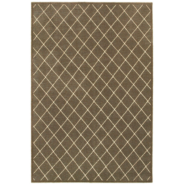 Oriental Weavers Ellerson Geometric Lattice Indoor Rug Soft Polypropylene Blend for Modern Living Rooms E090N4300390ST