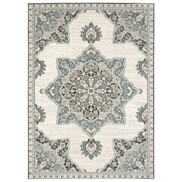 Oriental Weavers Ellington Indoor Area Rug - Luxurious Persian Style With Rich Jewel Tones And Soft Texture For Home Brown,Blue Polyester Eell01240340st