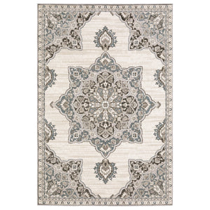 Oriental Weavers Ellington Indoor Area Rug - Luxurious Persian Style With Rich Jewel Tones And Soft Texture For Home Grey,Blue Polyester Eell01200296st