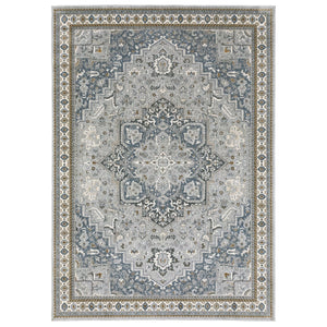 Oriental Weavers Ellington Luxurious Persian Style Indoor Area Rug In Rich Jewel Tones For Elegant Home Décor Blue,Grey Polyester Eell02240340st