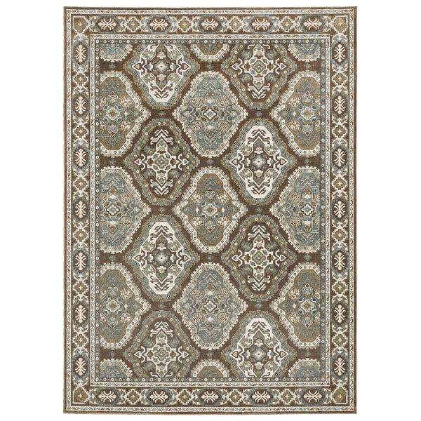 Oriental Weavers Ellington Indoor Area Rug - Luxurious Persian Design With Jewel Tones For Elegant Home Décor Ivory,Blue Polyester Eell03240340st