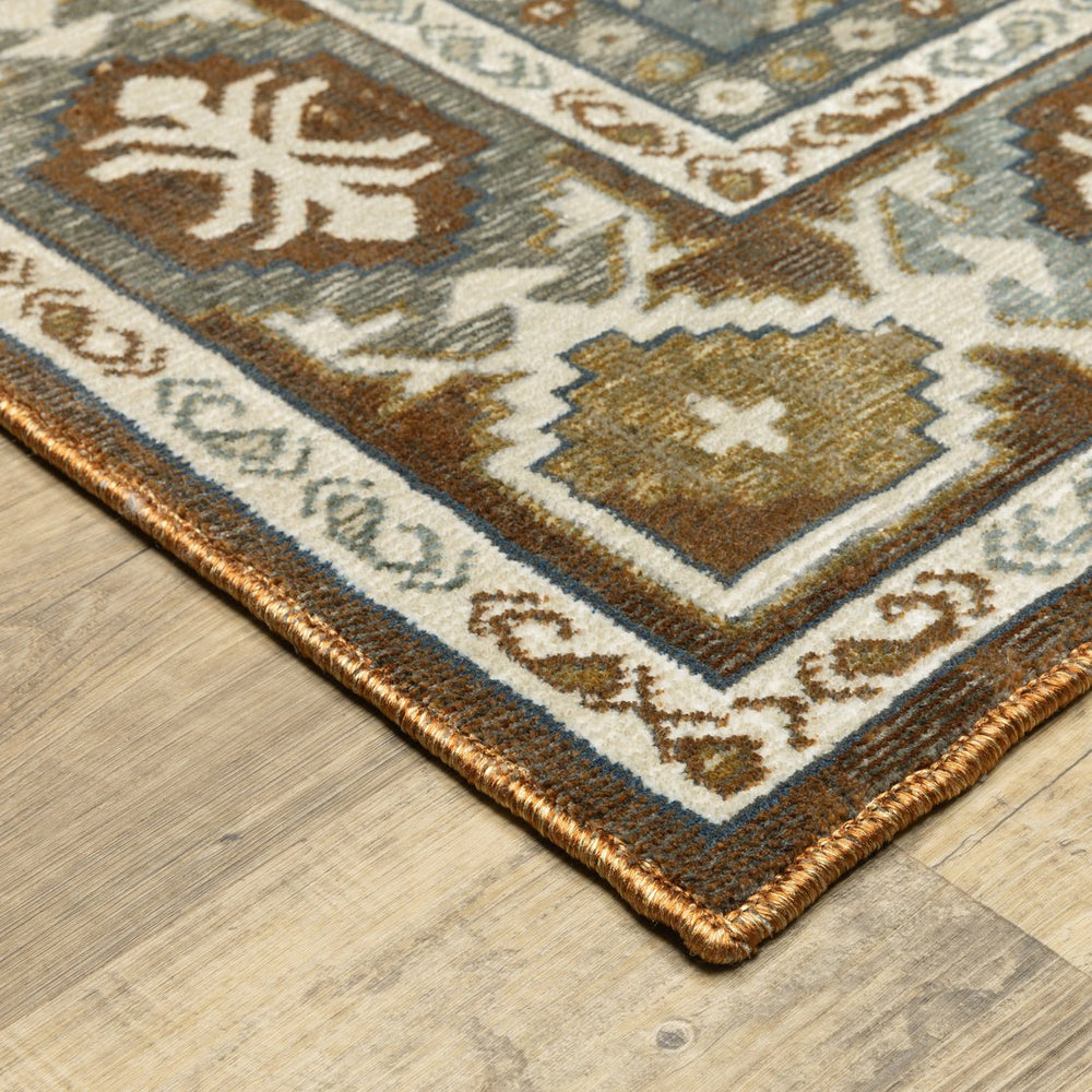 Oriental Weavers Ellington Indoor Area Rug - Luxurious Persian Design With Jewel Tones For Elegant Home Décor Ivory,Blue Polyester Eell03300394st