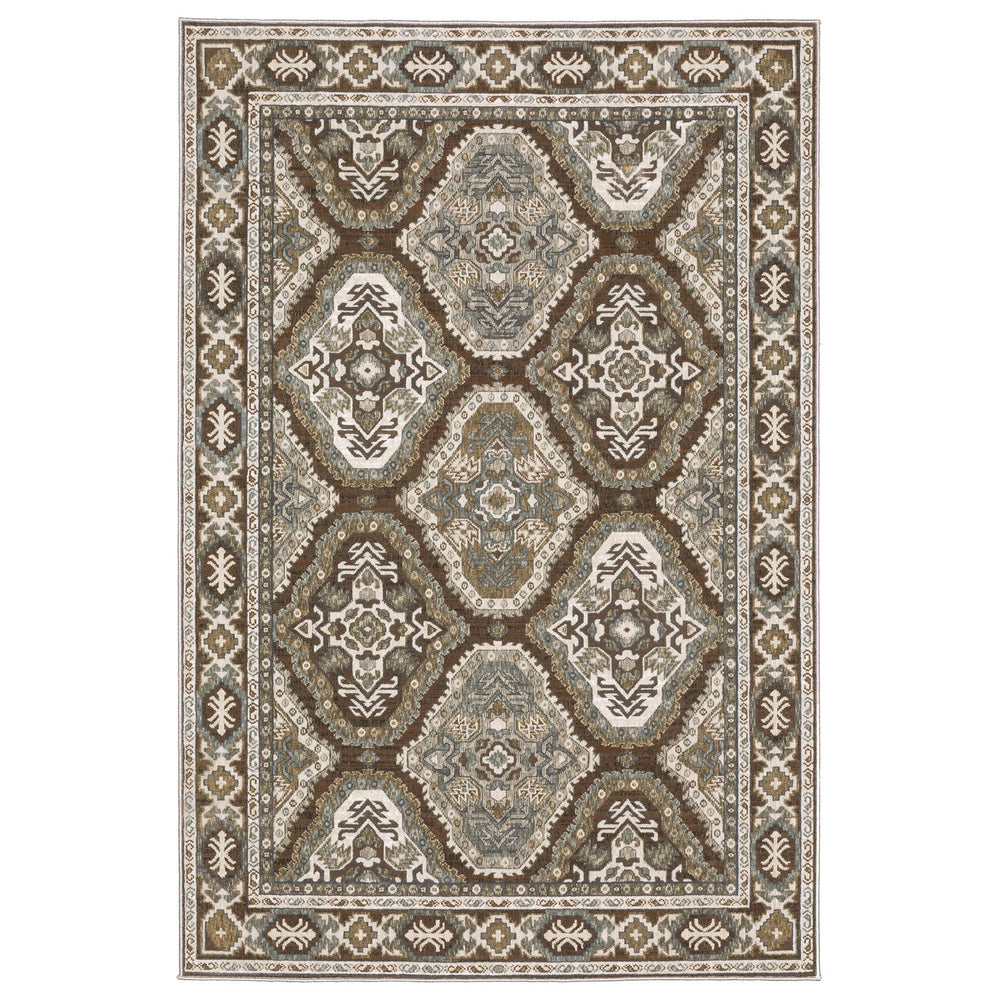 Oriental Weavers Ellington Indoor Area Rug - Luxurious Persian Design With Jewel Tones For Elegant Home Décor Ivory,Blue Polyester Eell03300394st