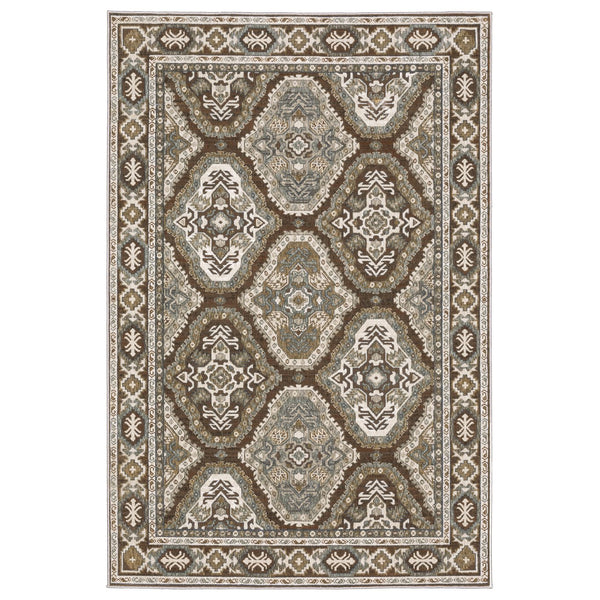 Oriental Weavers Ellington Indoor Area Rug - Luxurious Persian Design With Jewel Tones For Elegant Home Décor Ivory,Blue Polyester Eell03300394st