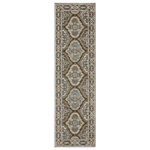 Oriental Weavers Ellington Indoor Area Rug - Luxurious Persian Design With Jewel Tones For Elegant Home Décor Blue,Grey Polyester Eell03068235st