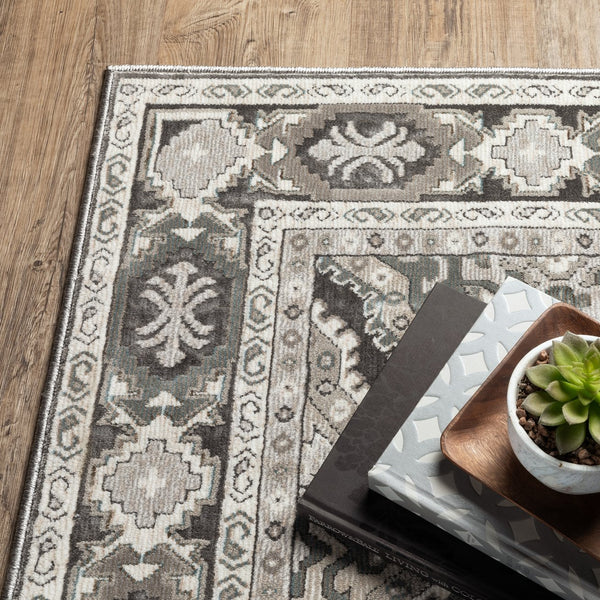 Oriental Weavers Ellington Indoor Area Rug - Luxurious Persian Design In Rich Jewel Tones For Elegant Home Décor Ivory,Blue Polyester Eell04068235st