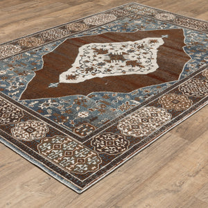 Oriental Weavers Ellington Indoor Area Rug - Luxurious Persian Design In Rich Jewel Tones For Elegant Home Décor Grey,Blue Polyester Eell06300394st