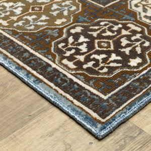 Oriental Weavers Ellington Indoor Area Rug - Luxurious Persian Design In Rich Jewel Tones For Elegant Home Décor Grey,Blue Polyester Eell06300394st